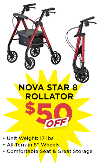 Nova Star 8 Rollator - $50 off
